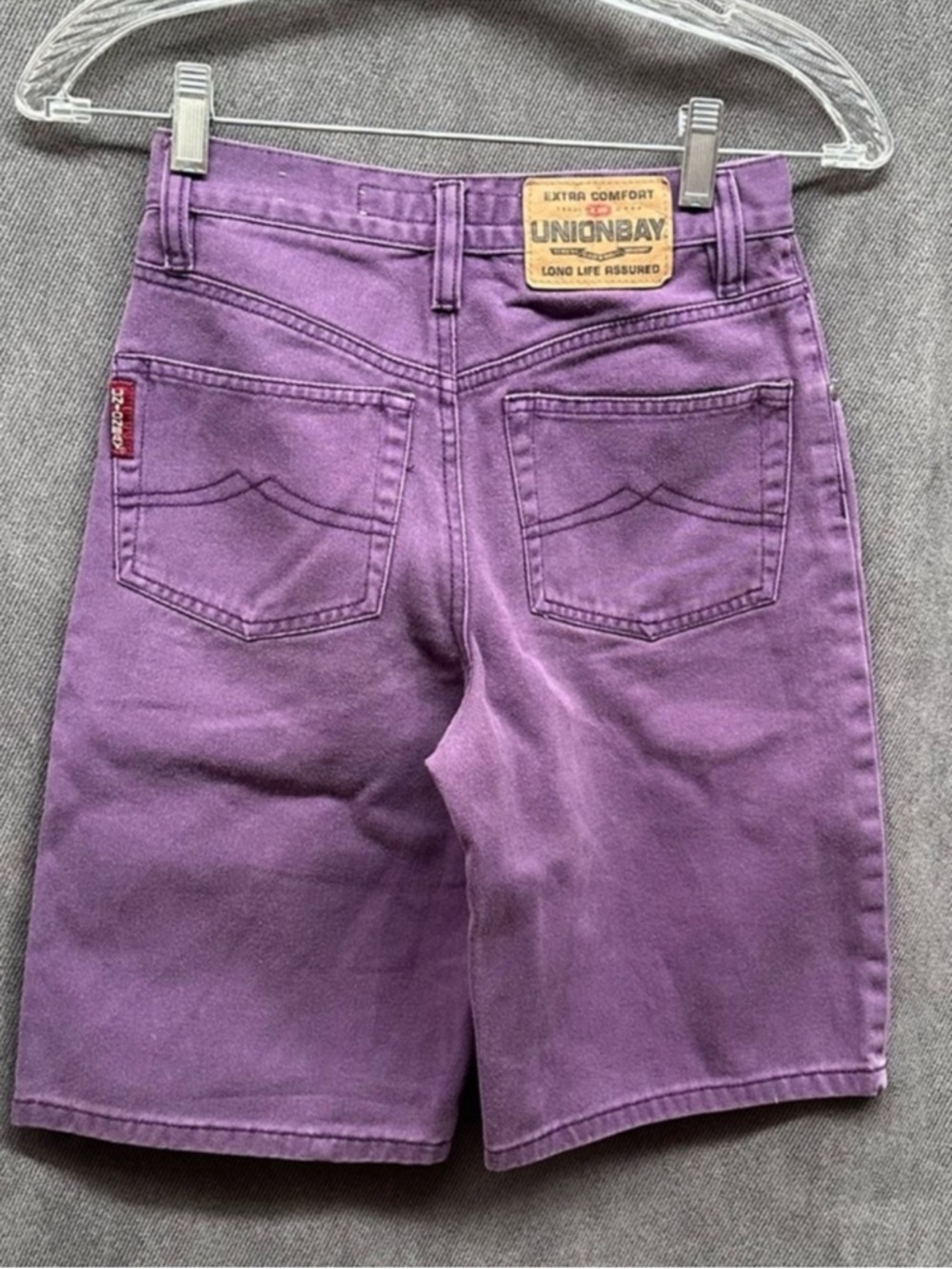 90s denim shorts jorts purple women’s 10 union Bay vintage